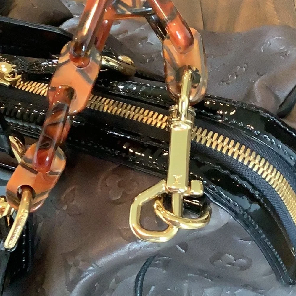 Louis Vuitton Dark Brown and Black Satchel - Picture 7 of 12